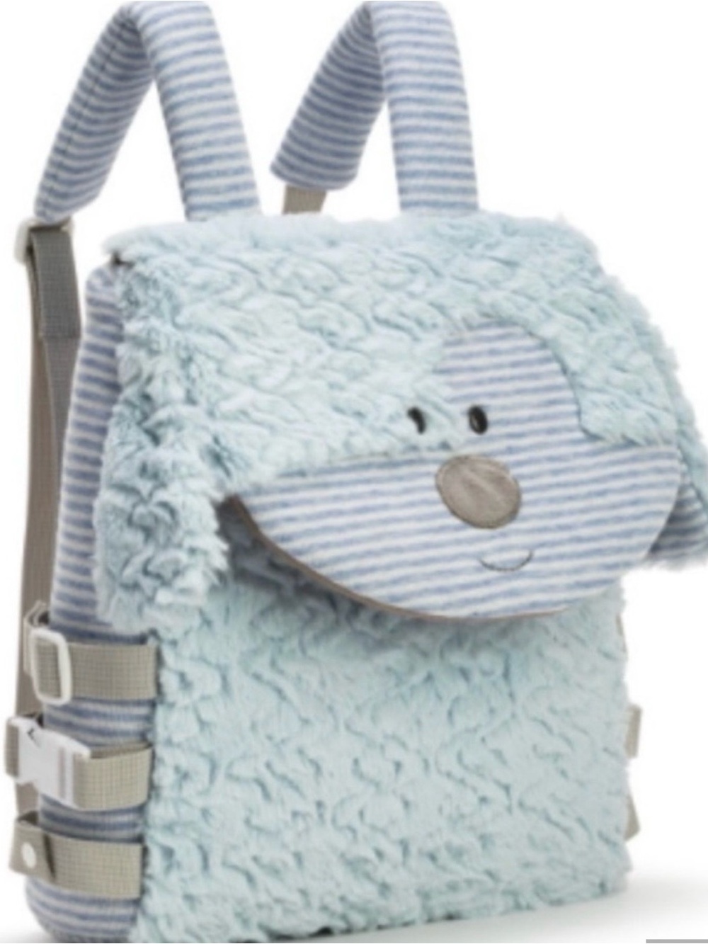 Demdaco Light Blue Plush Puppy Backpack NWT